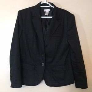 Worthington stretch black blazer size 10